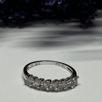 925 Sterling Silver CZ Ring Size 8.5