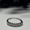 925 Sterling Silver CZ Ring Size 8.5