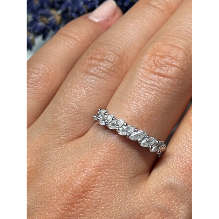 925 Sterling Silver CZ Ring Size 8.5