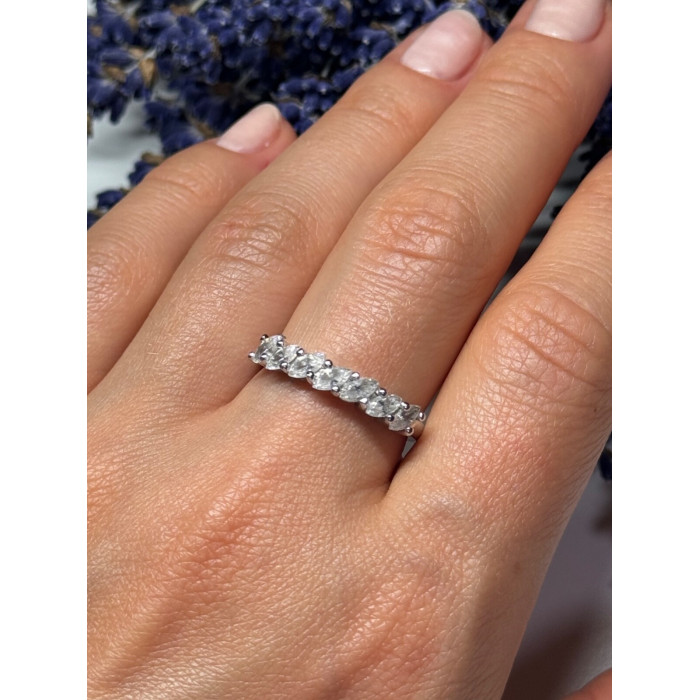 925 Sterling Silver CZ Ring Size 8.5