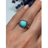 925 Sterling Silver Turquoise Ring Size 6