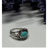 925 Sterling Silver Turquoise Ring Size 6