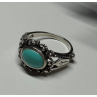 925 Sterling Silver Turquoise Ring Size 6