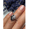 925 Sterling Silver Sapphire & Beryl Ring Size 4.5