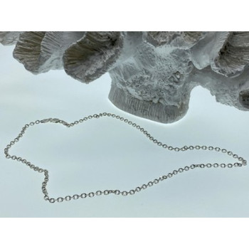 925 Sterling Silver Chain Necklace Italy 18.1 In