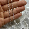925 Sterling Silver Chain Necklace Italy 18.1 In
