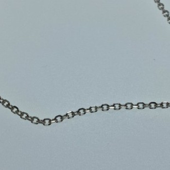 925 Sterling Silver Chain Necklace Italy 18.1 In