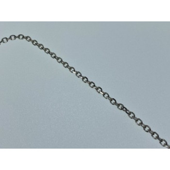 925 Sterling Silver Chain Necklace Italy 18.1 In
