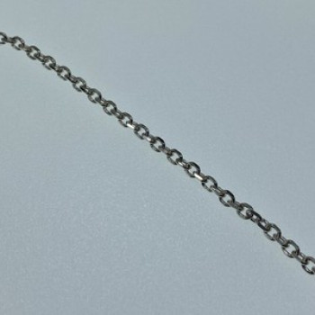 925 Sterling Silver Chain Necklace Italy 18.1 In
