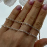 925 Sterling Silver Chain Necklace Italy 18.1 In