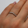 18K White Gold Diamonds Ring Size 6