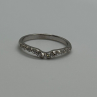 18K White Gold Diamonds Ring Size 6
