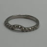18K White Gold Diamonds Ring Size 6