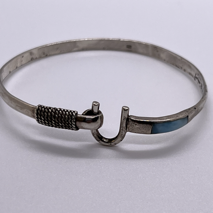 925 Sterling Silver Larimar Bracelet