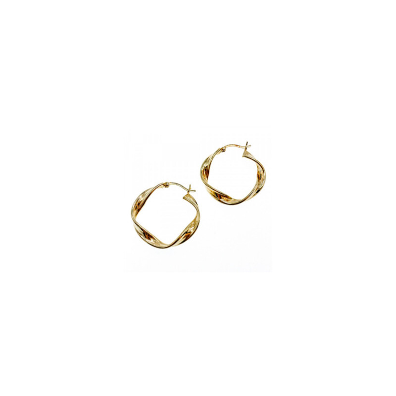 925 Sterling Silver Gold Plated Classic Earring