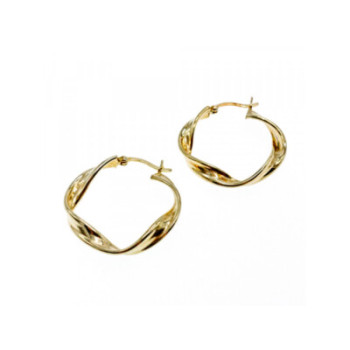 925 Sterling Silver Gold Plated Classic Earring