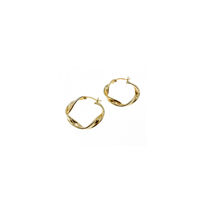 925 Sterling Silver Gold Plated Classic Earring