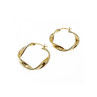 925 Sterling Silver Gold Plated Classic Earring