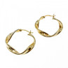 925 Sterling Silver Gold Plated Classic Earring