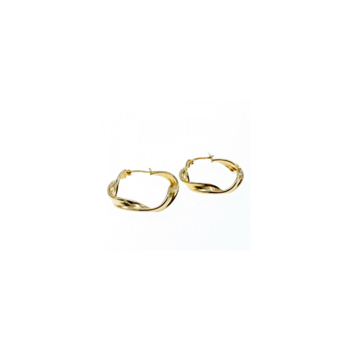 925 Sterling Silver Gold Plated Classic Earring