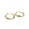 925 Sterling Silver Gold Plated Classic Earring