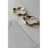 925 Sterling Silver Gold Plated Classic Earring