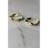 925 Sterling Silver Gold Plated Classic Earring