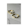 925 Sterling Silver Gold Plated Classic Earring