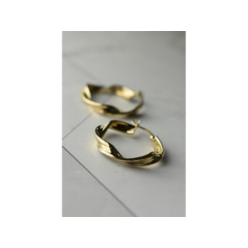 925 Sterling Silver Gold Plated Classic Earring