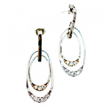 925 Sterling Silver CZ Stud Earrings