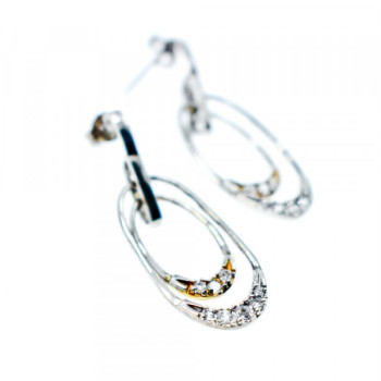 925 Sterling Silver CZ Stud Earrings