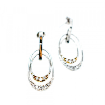 925 Sterling Silver CZ Stud Earrings