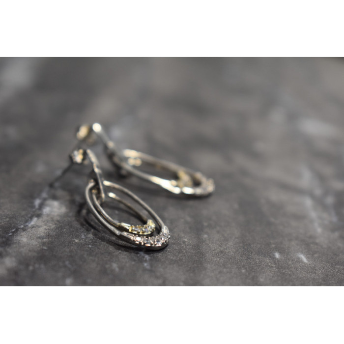 925 Sterling Silver CZ Stud Earrings