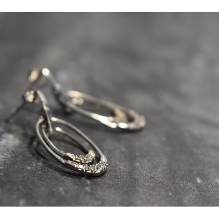 925 Sterling Silver CZ Stud Earrings
