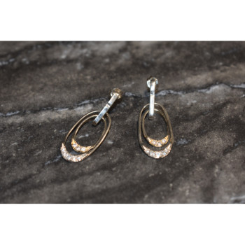 925 Sterling Silver CZ Stud Earrings