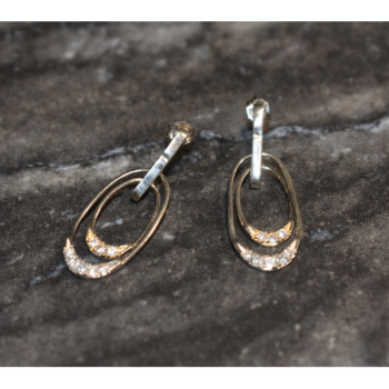925 Sterling Silver CZ Stud Earrings