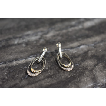 925 Sterling Silver CZ Stud Earrings