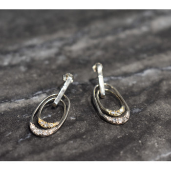 925 Sterling Silver CZ Stud Earrings