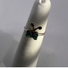 925 Sterling Silver & Turquoise Butterfly Ring Size 4