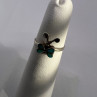 925 Sterling Silver & Turquoise Butterfly Ring Size 4