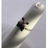 925 Sterling Silver & Turquoise Butterfly Ring Size 4