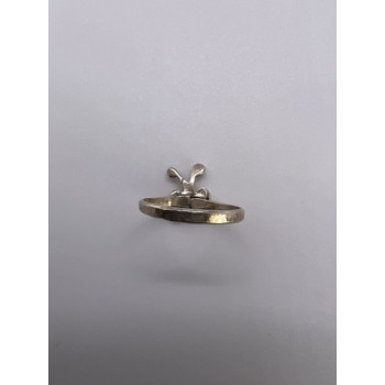 925 Sterling Silver & Turquoise Butterfly Ring Size 4