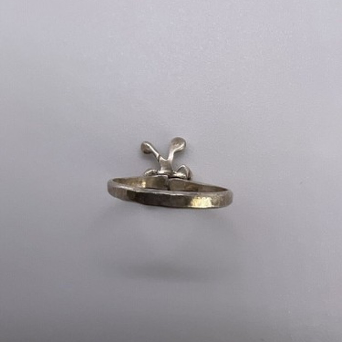 925 Sterling Silver & Turquoise Butterfly Ring Size 4