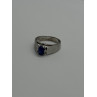 925 Sterling Silver Blue Star Sapphire Ring Size 4