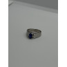 925 Sterling Silver Blue Star Sapphire Ring Size 4
