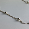 925 Sterling Silver Necklace Italy 17.7 In