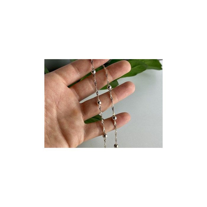 925 Sterling Silver Necklace Italy 17.7 In