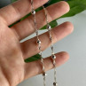 925 Sterling Silver Necklace Italy 17.7 In