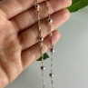 925 Sterling Silver Necklace Italy 17.7 In