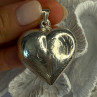 925 Sterling Silver Heart Locket Pendant Length 2 Inch